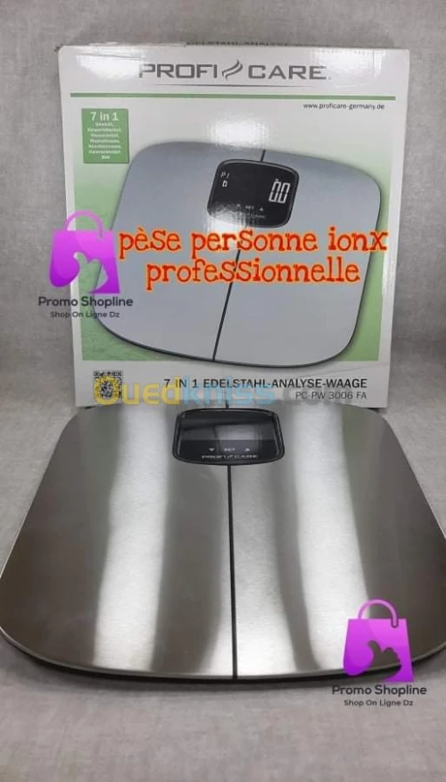 Pèsse personne inox profi care 7en1  