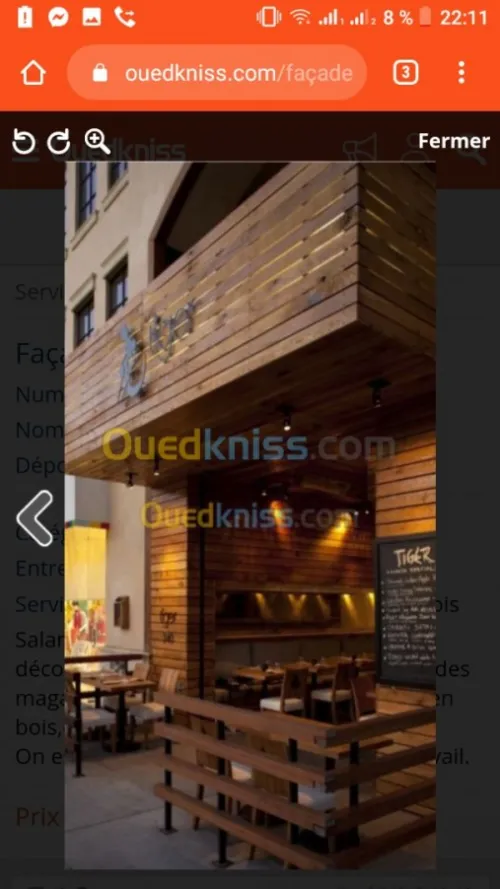 Habillage bois..mdf.