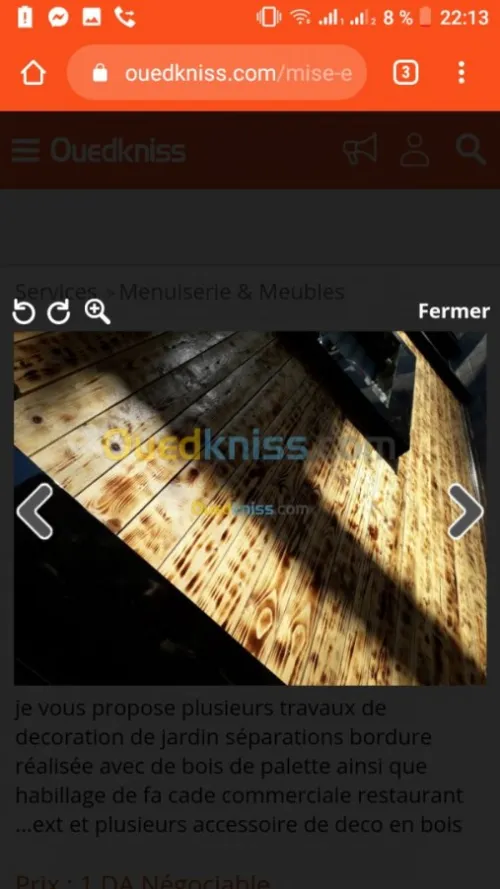 Habillage bois..mdf.