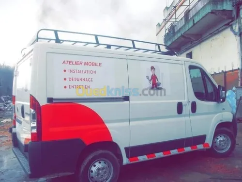 Aménagement atelier mobile