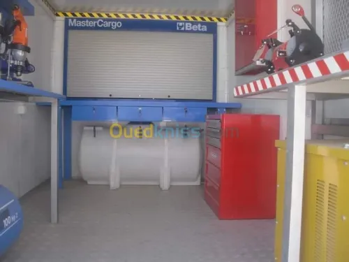 Aménagement atelier mobile