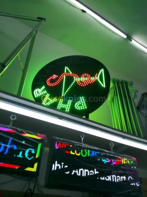 Enseigne lumineuse.panneau led.lettre 