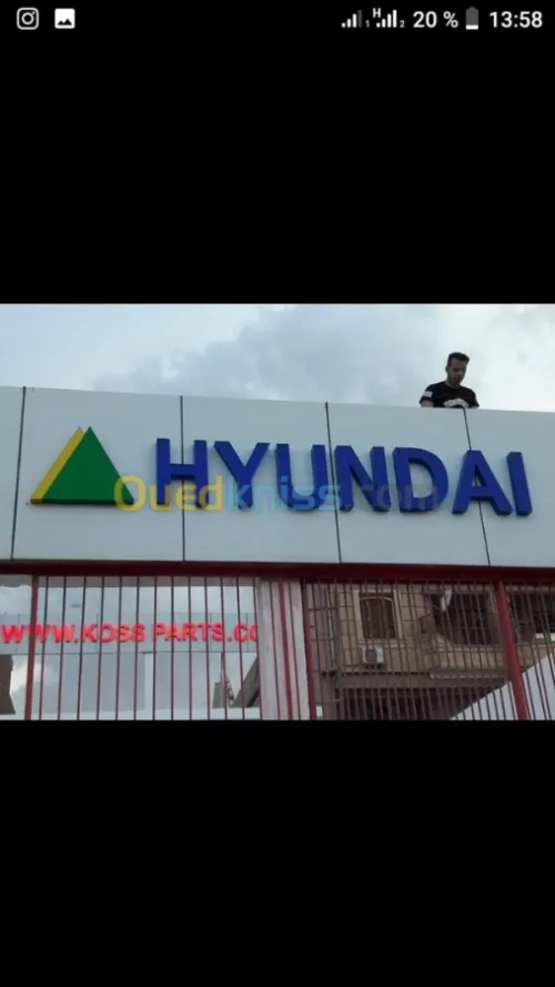 Enseigne lumineuse.panneau led.lettre 