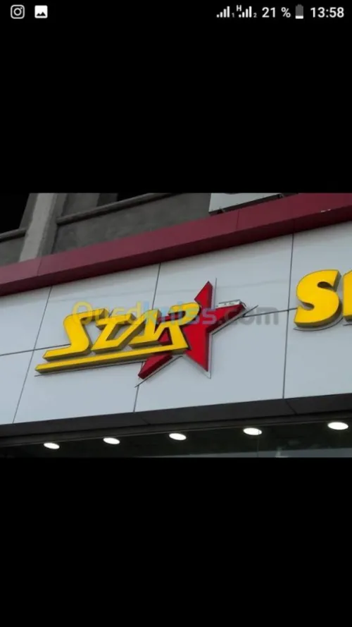 Enseigne lumineuse.panneau led.lettre 