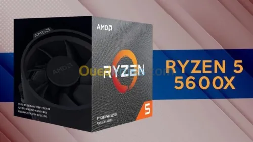 PROCESSEUR AMD RYZEN 5 5600X - SOCKET AM4 - 6 CORE - 12 THREADS - 4.6 GHZ - 32 Mo -BOX AVEC VENTILO