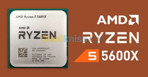 PROCESSEUR AMD RYZEN 5 5600X - SOCKET AM4 - 6 CORE - 12 THREADS - 4.6 GHZ - 32 Mo -BOX AVEC VENTILO