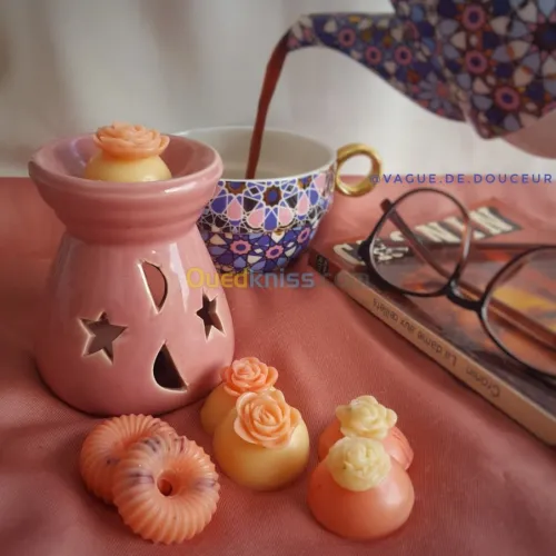 Bougies artisanales, fondants, galets 
