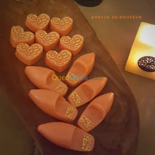 Bougies artisanales, fondants, galets 