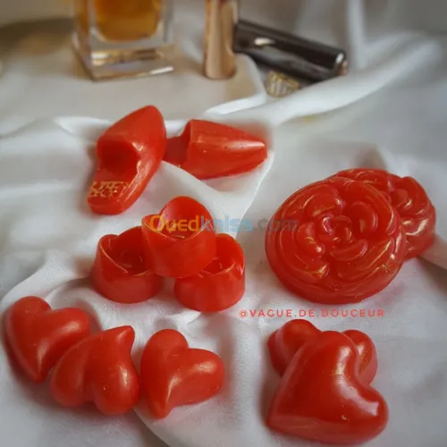Bougies artisanales, fondants, galets 