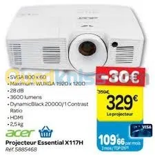 Ecran de projection mural motorise