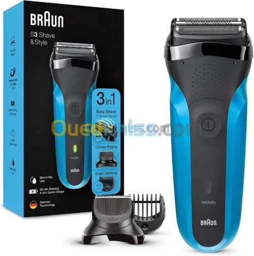 Braun Rasoir électrique /Tondeuse 3en1 WET AND DRY  310BT