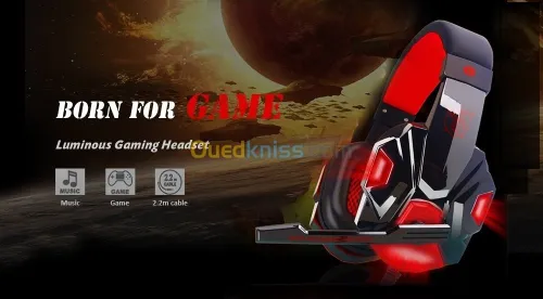 H2 Casque de Jeu Lumineux