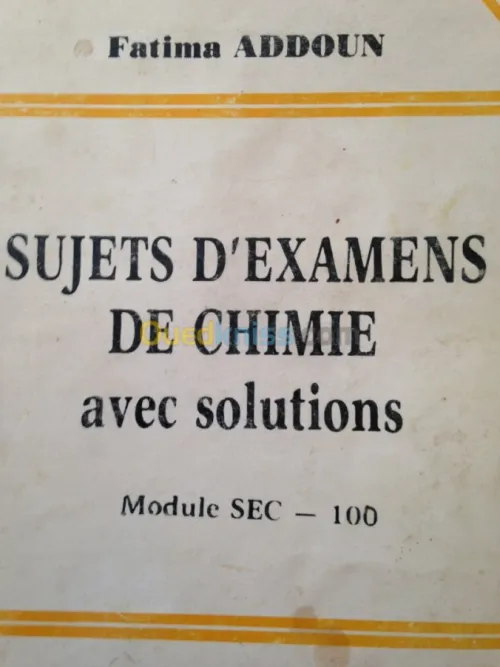 Livres chimie