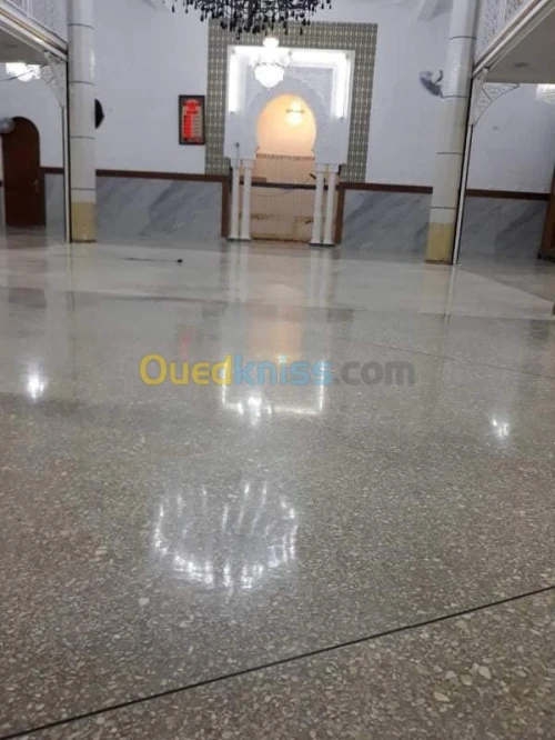 تنظيف وتلميع الأرضيه ponsage lustrage 