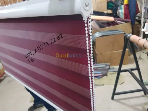 Fabrication de store duo, Californiens