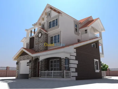 Design intérieur et extérieur en 3DMax