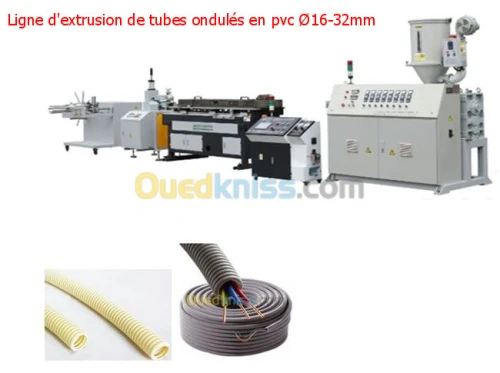 Ligne d'extrusion tubes ondulés en PVC