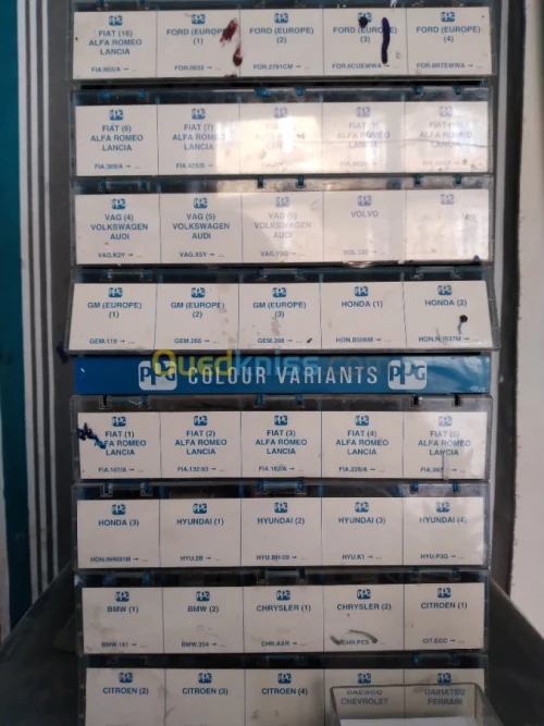 Lots peinture auto marque PPG 