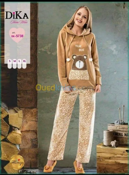 Pyjama ipek la haut game en promotion