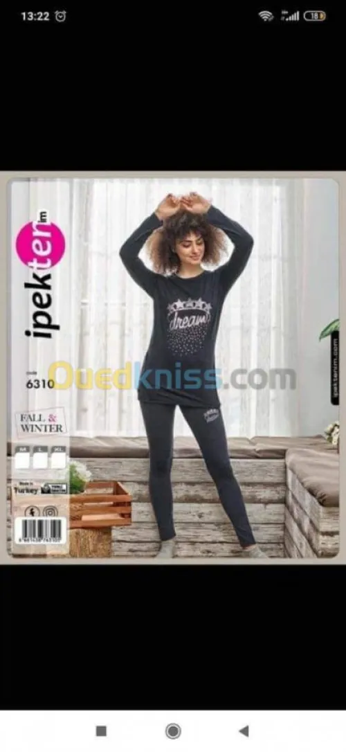 Pyjama ipek la haut game en promotion