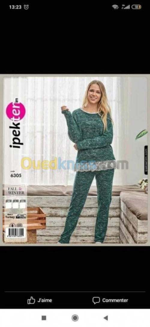 Pyjama ipek la haut game en promotion