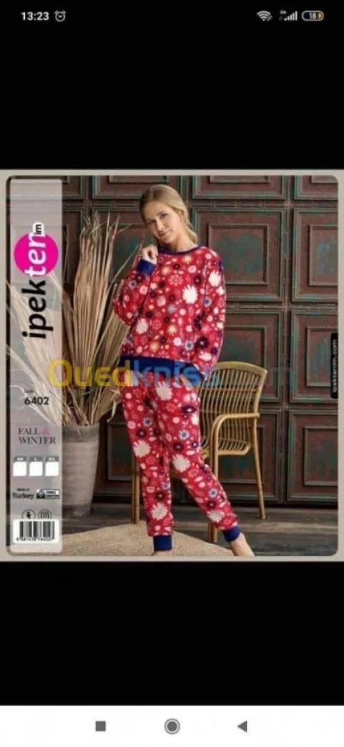 Pyjama ipek la haut game en promotion