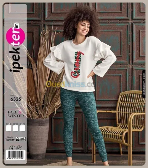Pyjama ipek la haut game en promotion