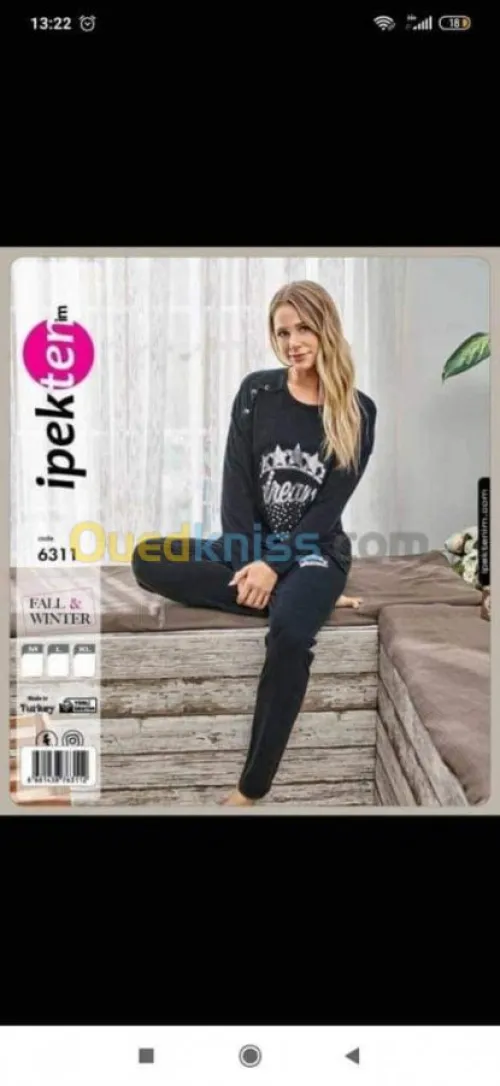 Pyjama ipek la haut game en promotion