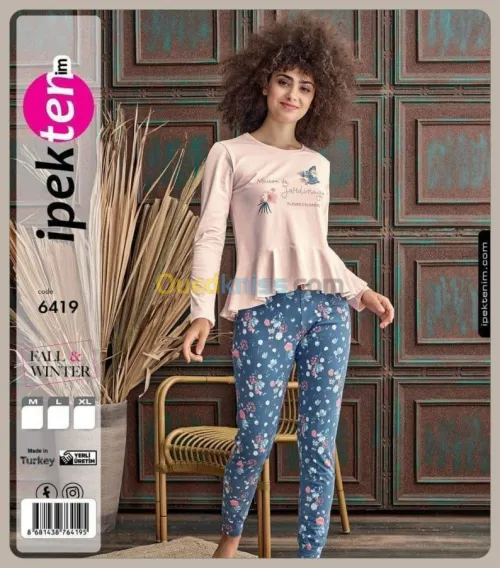 Pyjama ipek la haut game en promotion