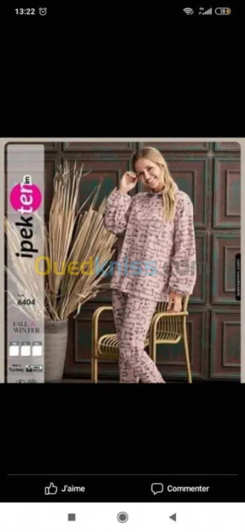 Pyjama ipek la haut game en promotion