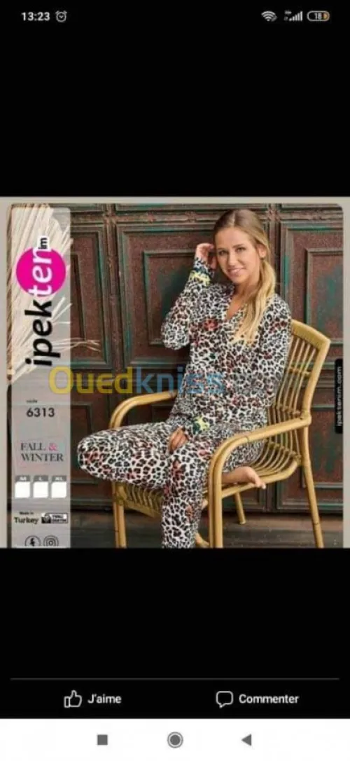 Pyjama ipek la haut game en promotion