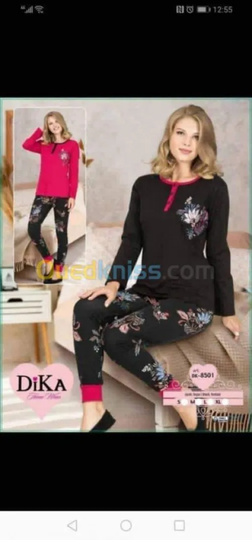 Pyjama ipek la haut game en promotion