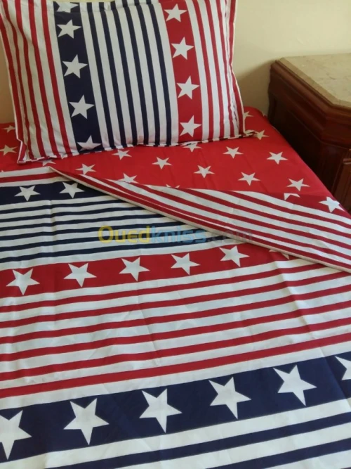 couettes et drap 
