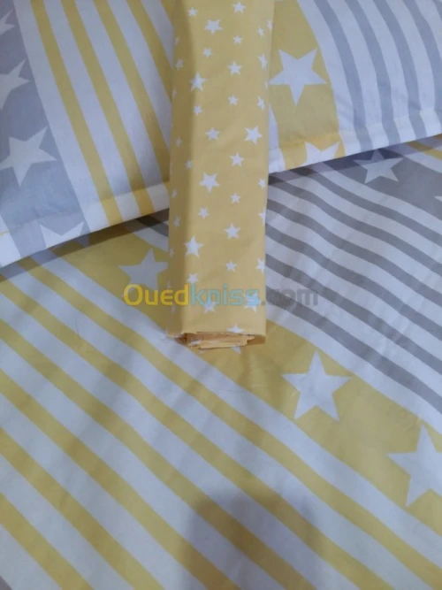 couettes et drap 