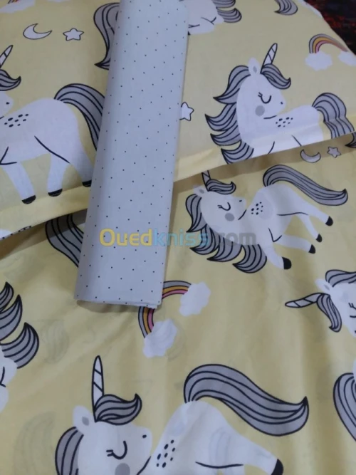 couettes et drap 