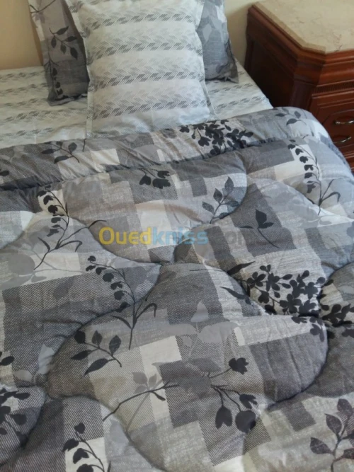 couettes et drap 