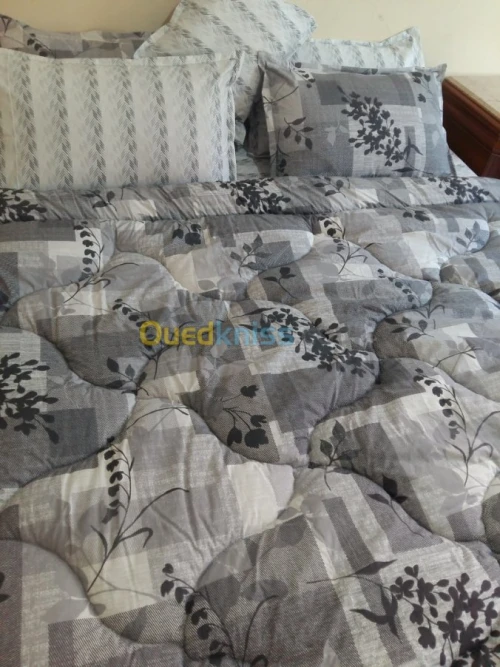 couettes et drap 