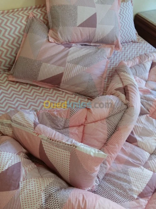 couettes et drap 