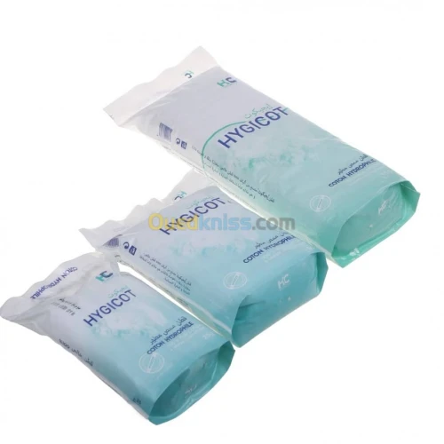 Le coton hydrophile dermatologique HYG