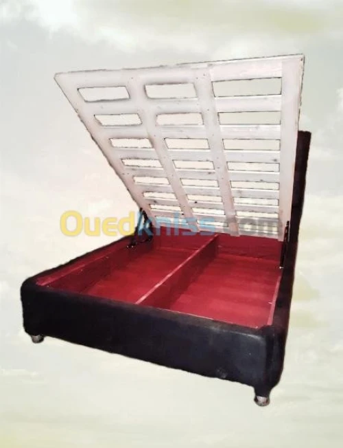 Promotion : Lit capitonné avec coffre 