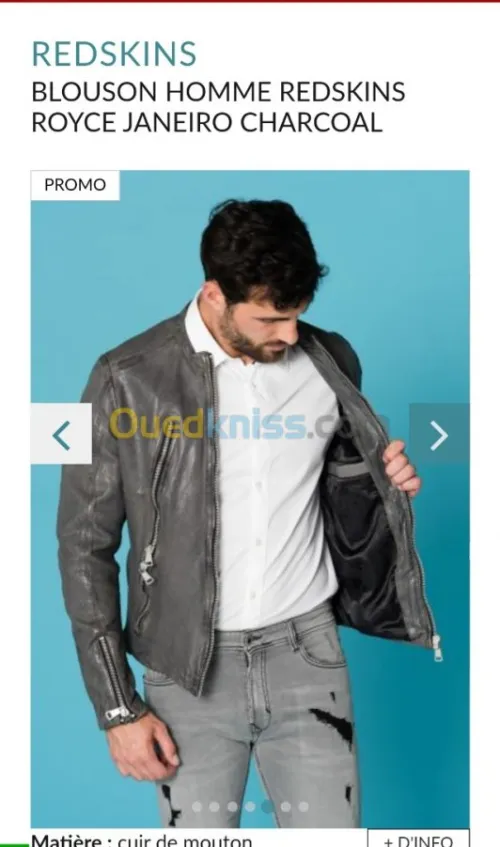 veste blouson cuire Redskins