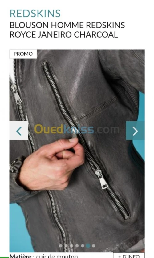 veste blouson cuire Redskins