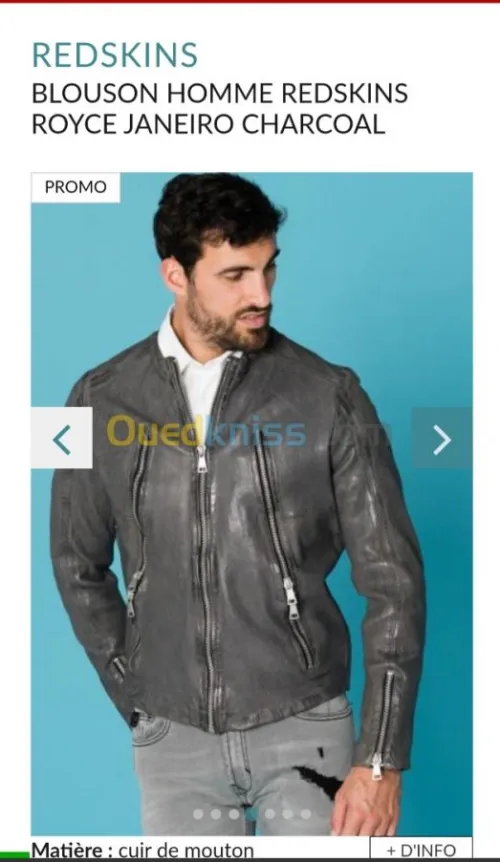veste blouson cuire Redskins