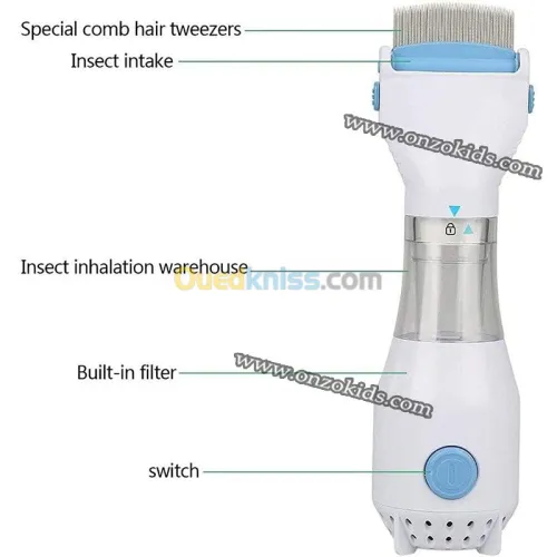 Peigne anti Poux électrique pour enfant  | V-COMB 