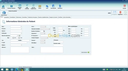 LOGICIEL DE GESTION CABINET MEDICAL