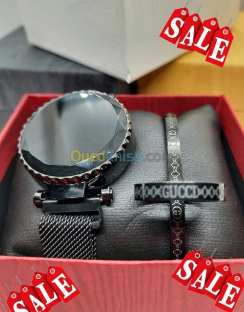 Montre Numérique +Bague+Bracelet