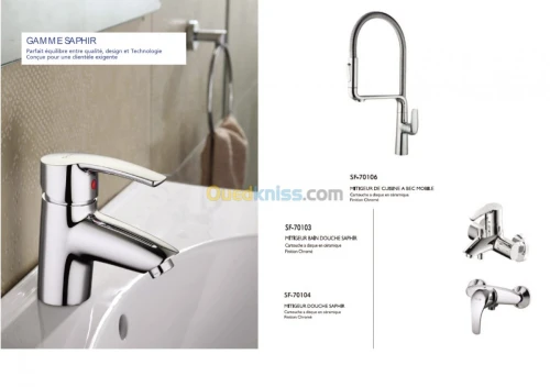 Robinet mitigeur SLR gamme SAPHIR 