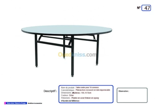 LOCATION DE MOBILIERS POUR EVENEMENTS