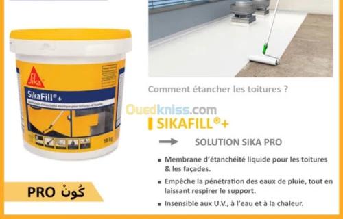 Étanchéité liquide acrylique-SIKA