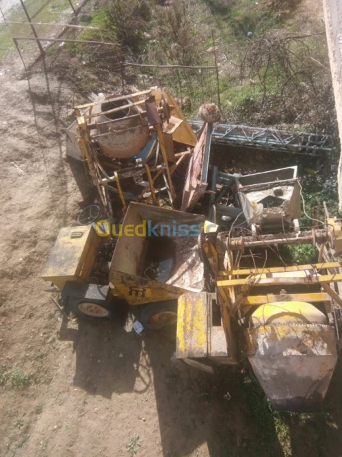 dumper + bétonnière  dumper +bétonnière